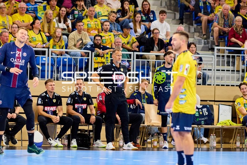 Handball-Testspiel Szene