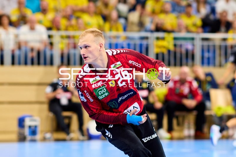 Torwart David Späth (29; Rhein Neckar Löwen) in Aktion