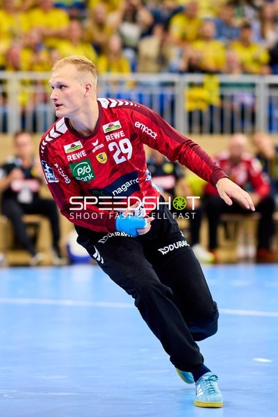 Torwart David Späth (29; Rhein Neckar Löwen) in Aktion