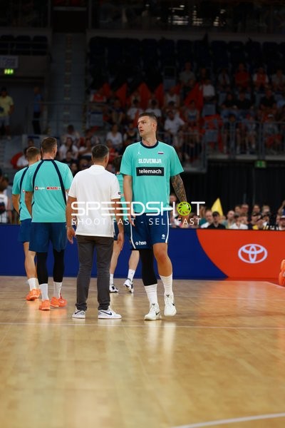 Slowenien Spieler auf Court