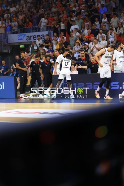 Spieler auf dem Court