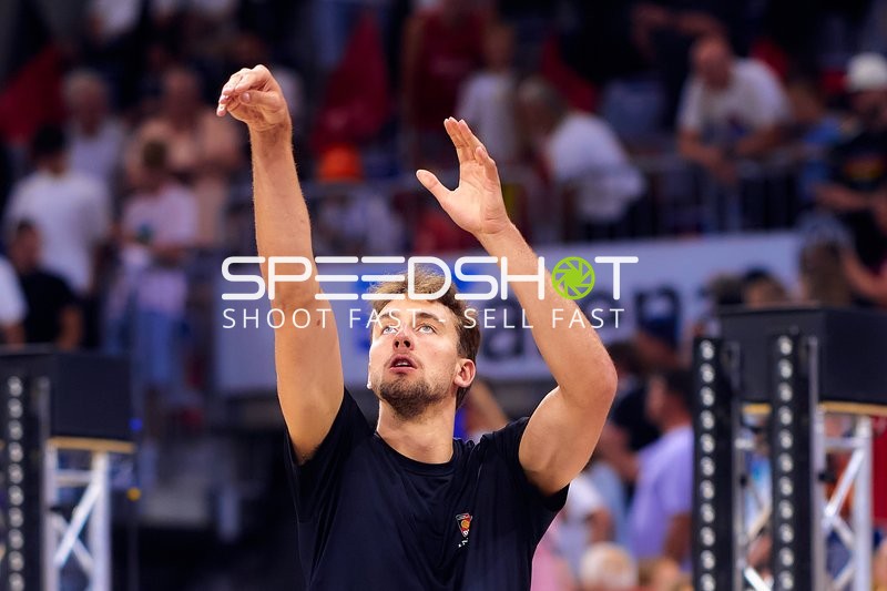 Spieler beim Wurftraining