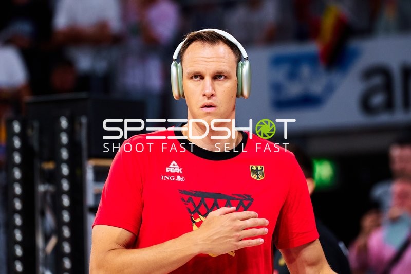 Spieler beim Aufwärmen