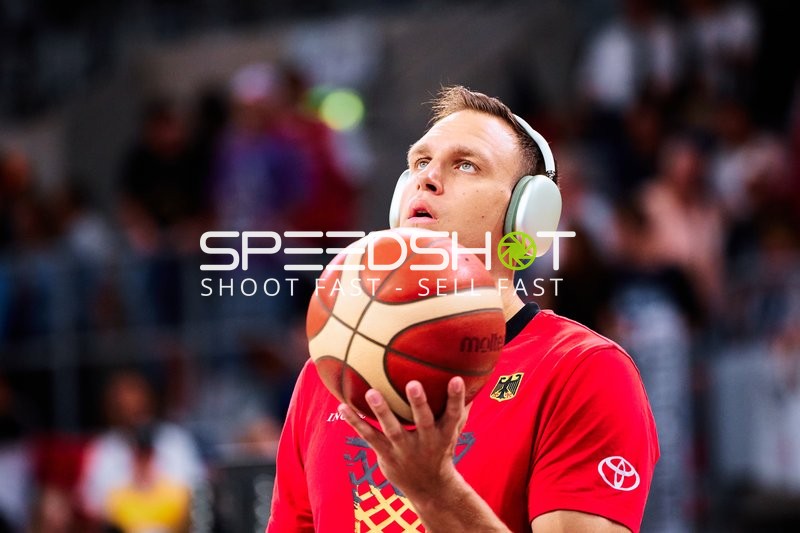 Deutschland-Spieler beim Aufwärmen