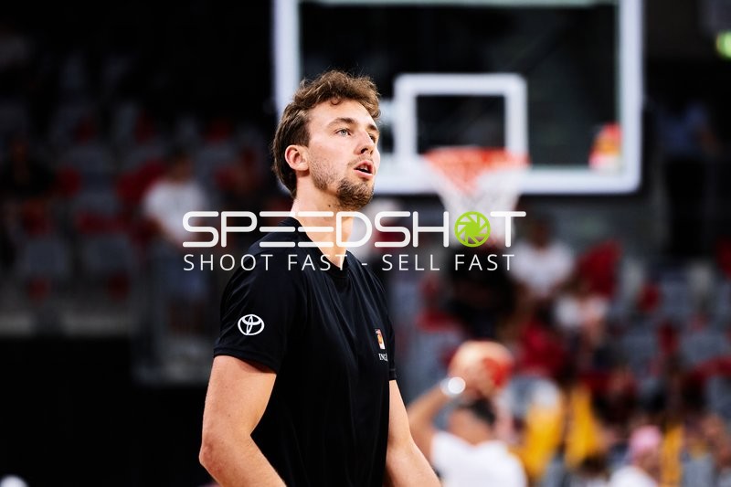 Spieler beim Aufwärmen