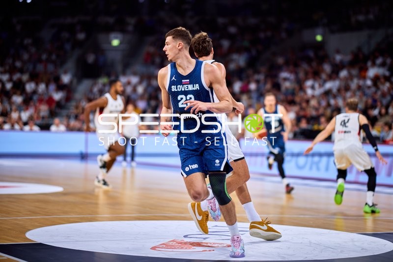 Luka Ščuka (23; Slowenien) auf dem Court