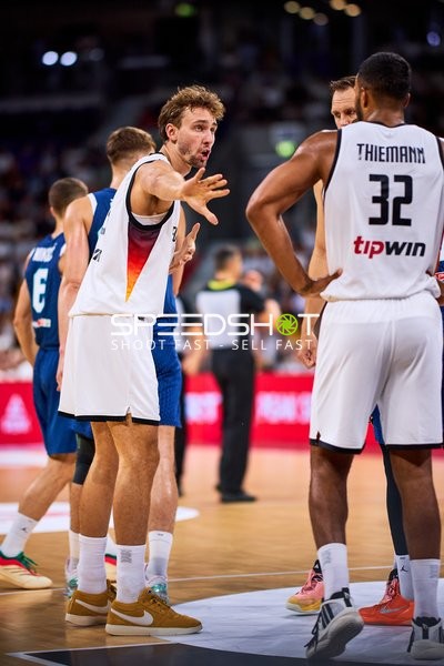 Spieler auf dem Court