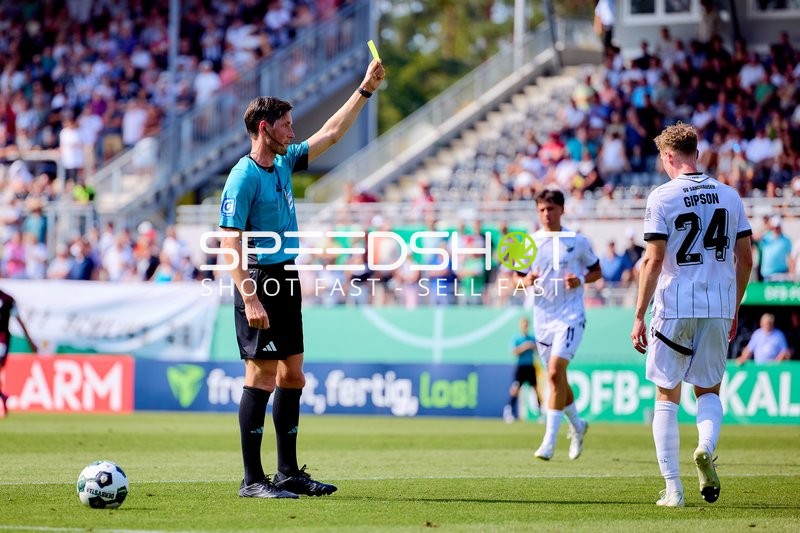 Gelbe Karte im Pokalspiel