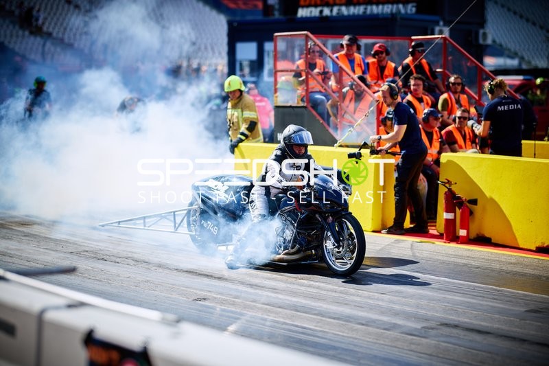 Motorrad Drag Racing am Hockenheimring