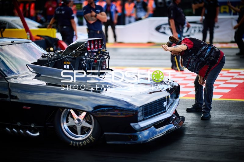 Rennwagen an der Startlinie