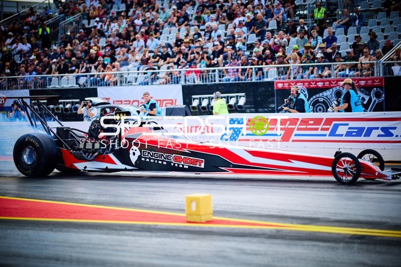 Dragster auf der Quartermile