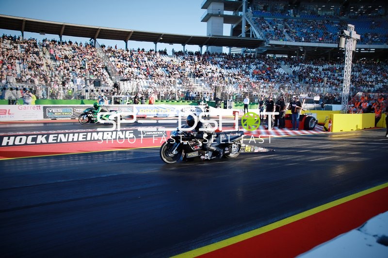 Motorrad Drag Racing am Hockenheimring