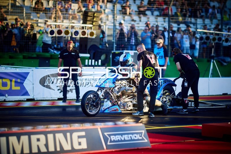 Motorrad Drag Racing am Hockenheimring
