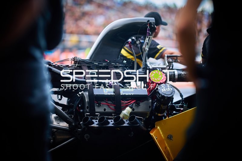 Dragster-Motor Detailaufnahme