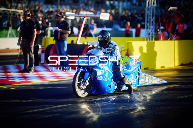 Motorrad Drag Racing am Hockenheimring