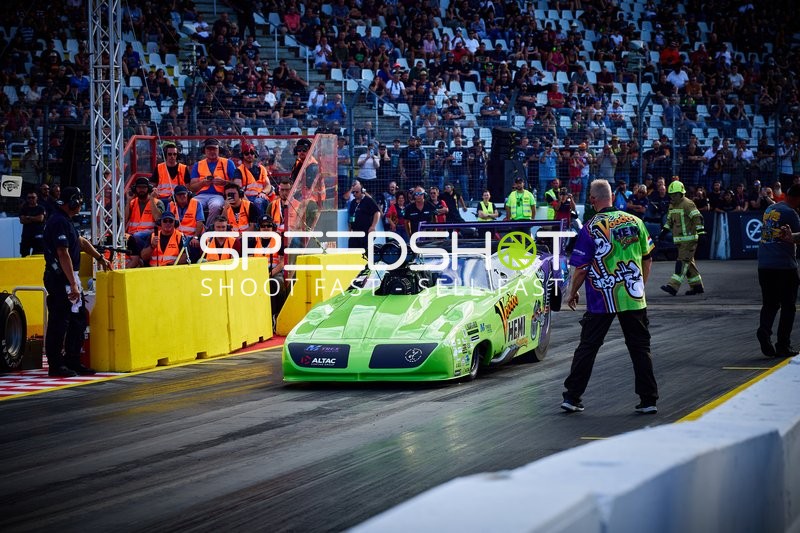 Dragster auf der Quartermile