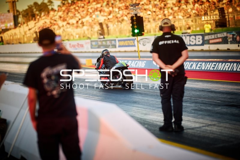 Motorrad Drag Racing am Hockenheimring