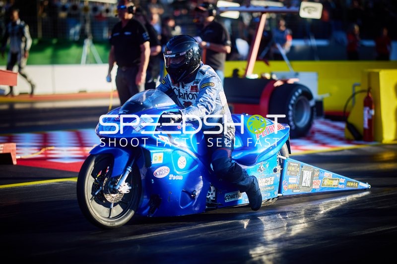 Motorrad Drag Racing am Hockenheimring
