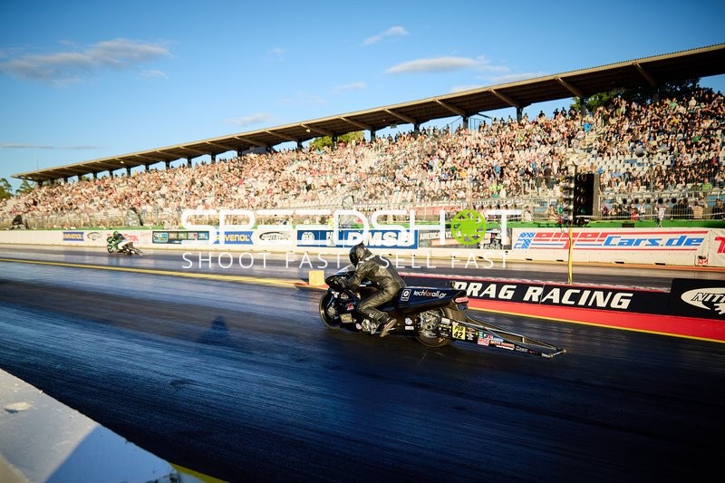 Motorrad Drag Racing am Hockenheimring