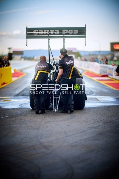 Dragster auf der Quartermile