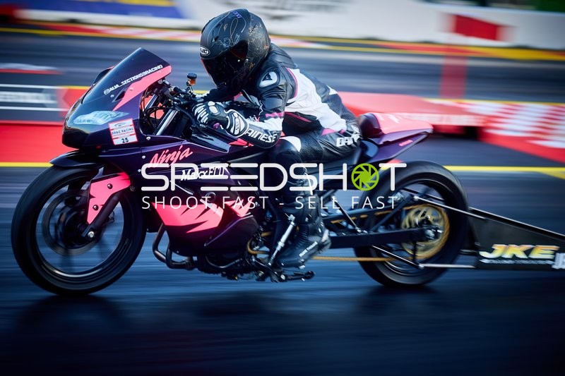 Motorrad Drag Racing am Hockenheimring