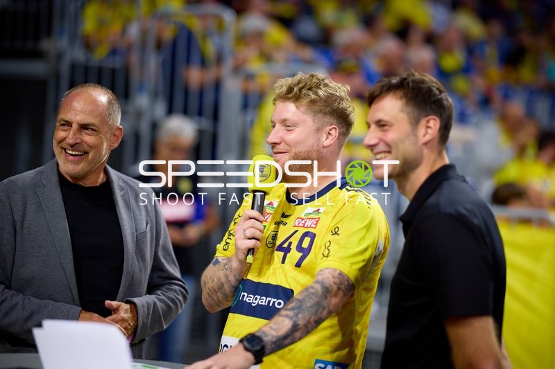 Moderation bei Handball-Event