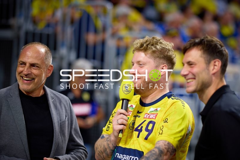 Moderation bei Handball-Event