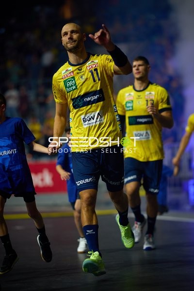 Lukas Sandell (11; Rhein Neckar Löwen) in Position