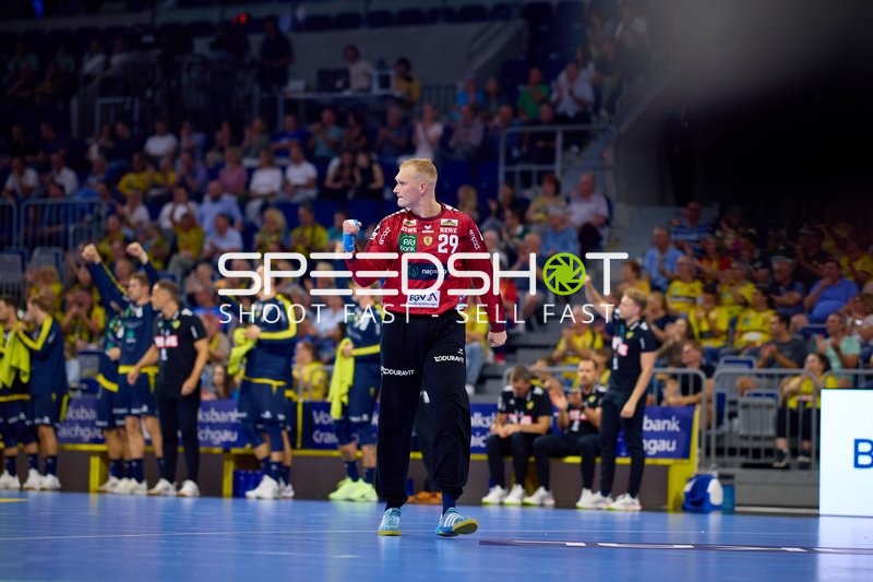 Handball I David Späth (29; Rhein Neckar Löwen) jubelt