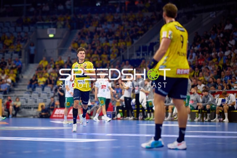 Handballspiel in Aktion