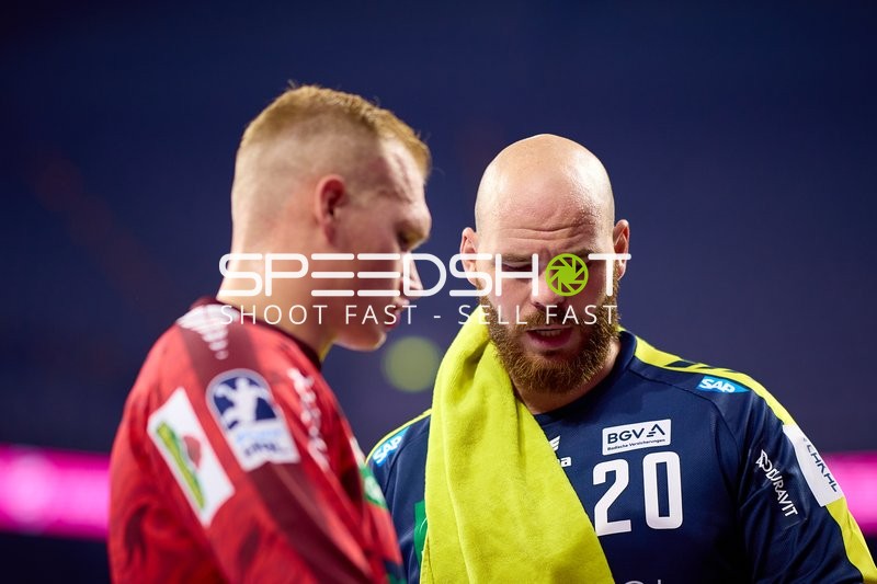 Torwart Mike Jensen (20; Rhein Neckar Löwen) in Position