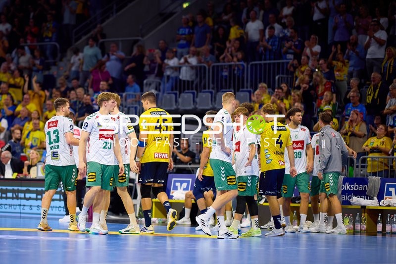 Handballspiel nach Spielende