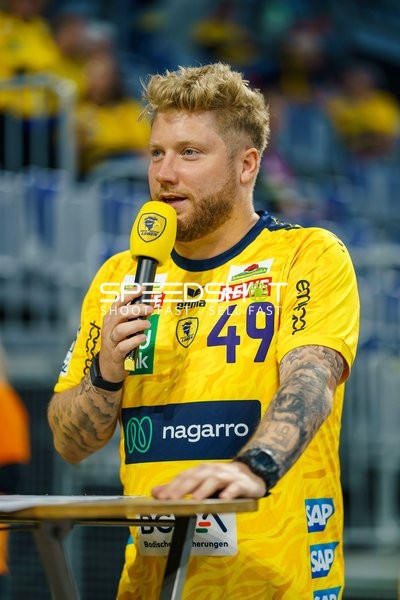 Moderation durch Kevin Gerwin (49; Rhein Neckar Löwen)