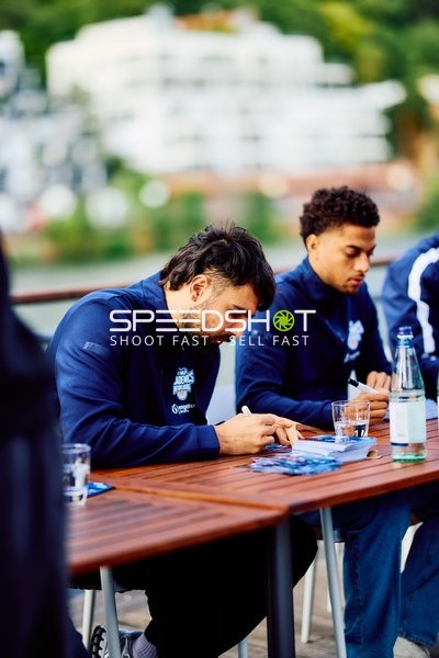 Teamvorstellung mit Marcel Keßen (15; MLP) und Kevin McClain (3; MLP)