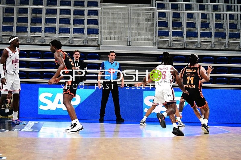 Spieler auf dem Court