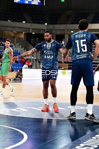 Spieler auf dem Court