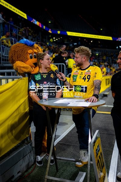 Interview mit Kevin Gerwin (49; Rhein Neckar Löwen) und Mathias Larson (4; Rhein Neckar Löwen)