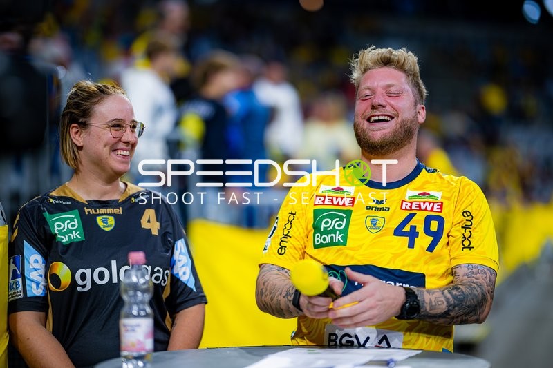 Kevin Gerwin (49; Rhein Neckar Löwen) bei Moderation