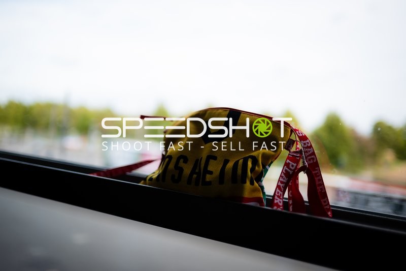 Sporttasche der Rhein Neckar Löwen am Fenster