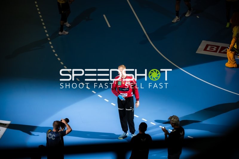 David Späth (29; Rhein Neckar Löwen) steht bereit im Tor