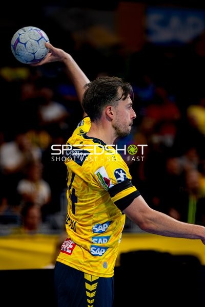 Patrick Groetzki (24; Rhein Neckar Löwen) wirft aufs Tor