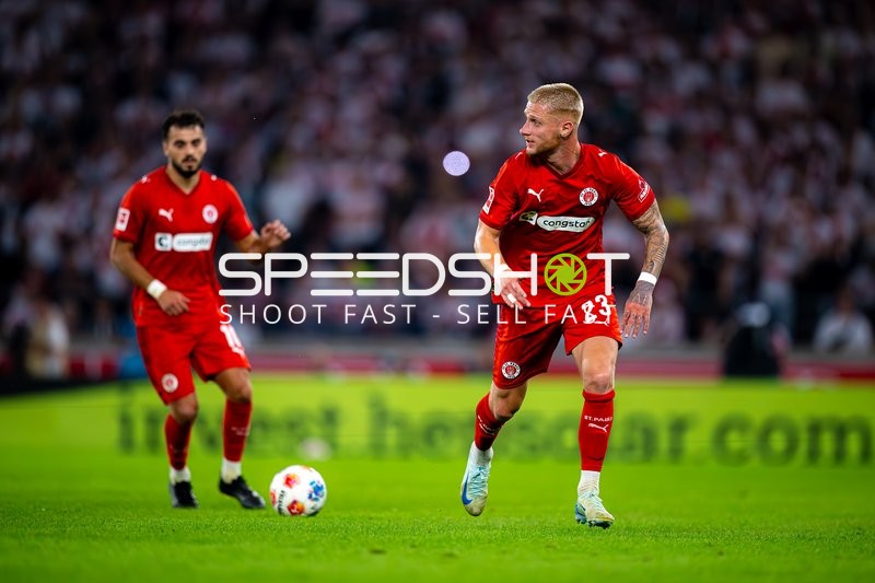 St. Pauli Spieler in Aktion