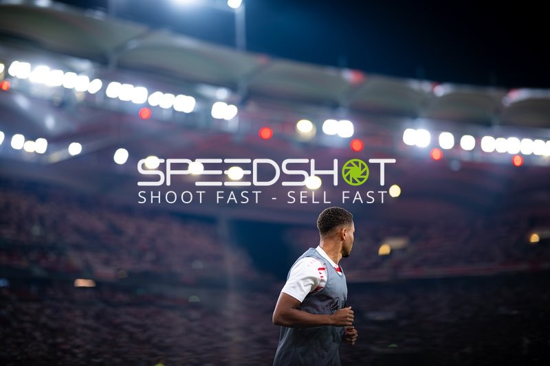 Spieler beim Aufwärmen