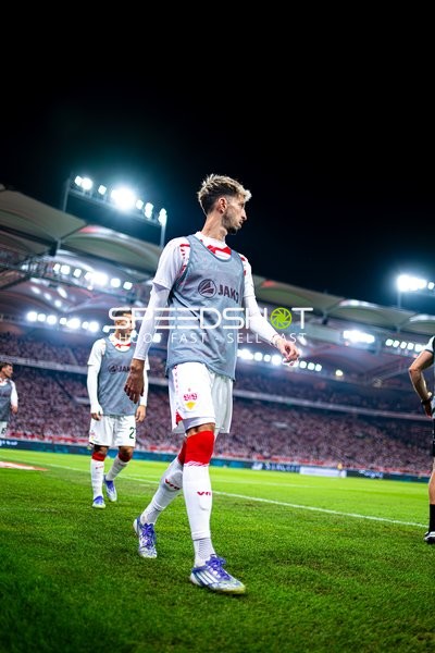 Spieler beim Aufwärmen