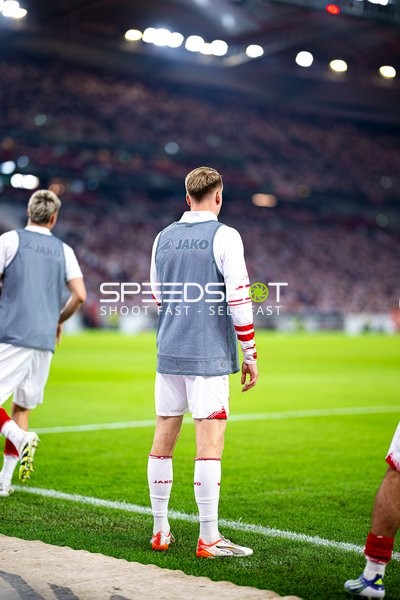 Spieler beim Aufwärmen