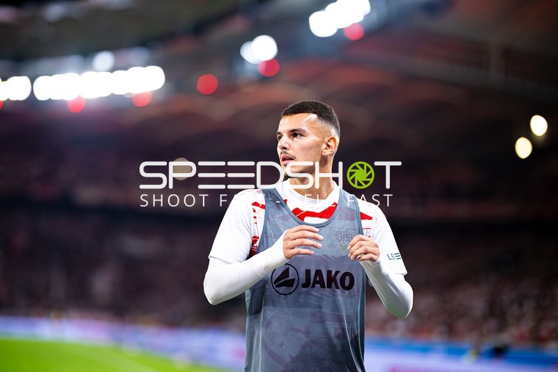 Bouanani beim Aufwärmen