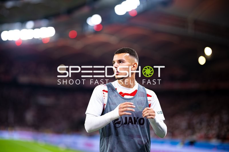 Bouanani beim Aufwärmen