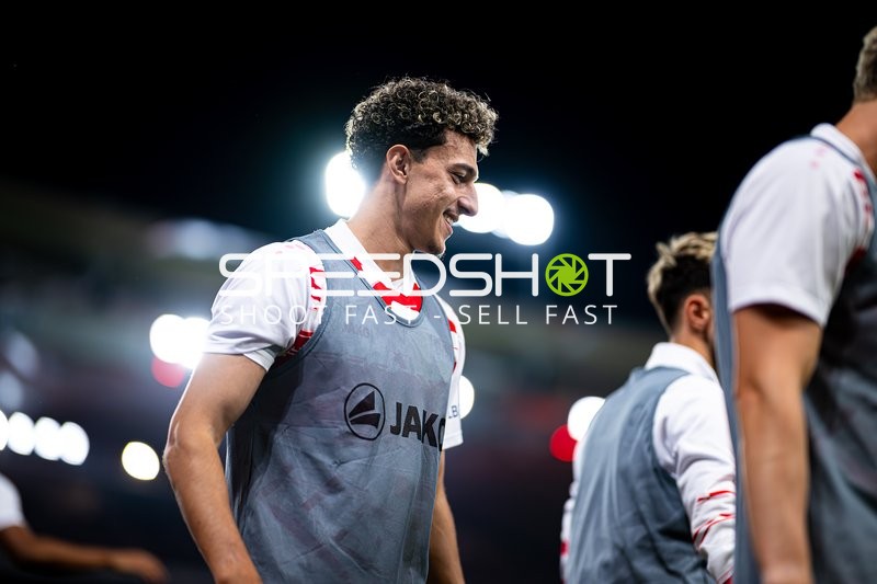 Spieler beim Aufwärmen