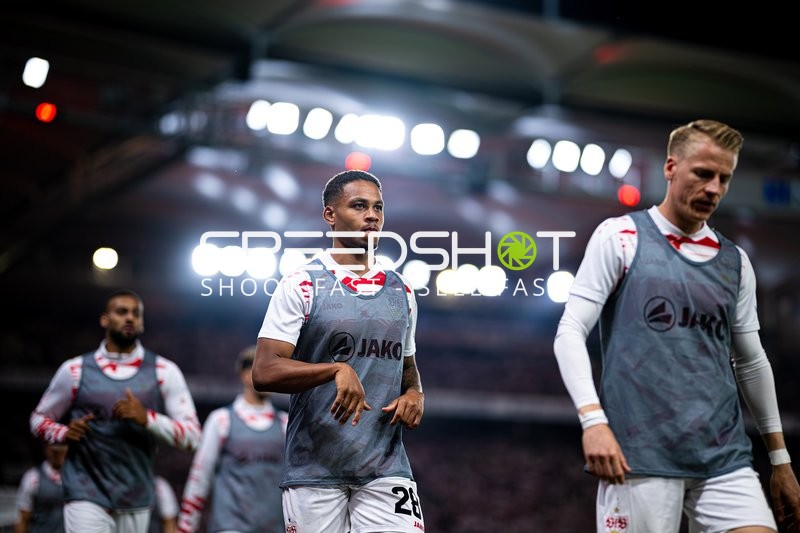 Spieler beim Aufwärmen