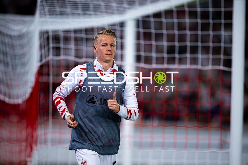 Führich beim Aufwärmen